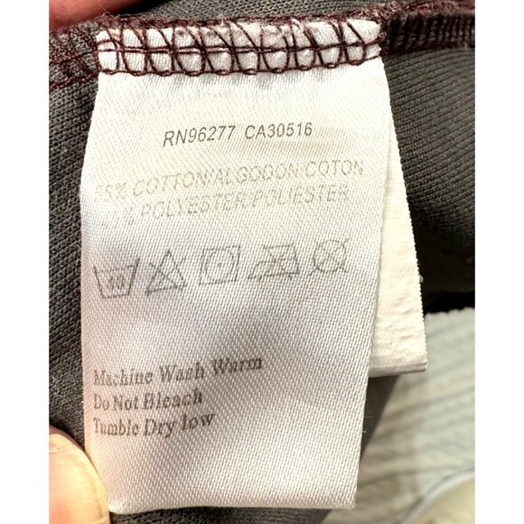 Vans Button-Up Cardigan Mens Size L Maroon/Gray TIE Print Inside Grandpa Sweater - Picture 9 of 9